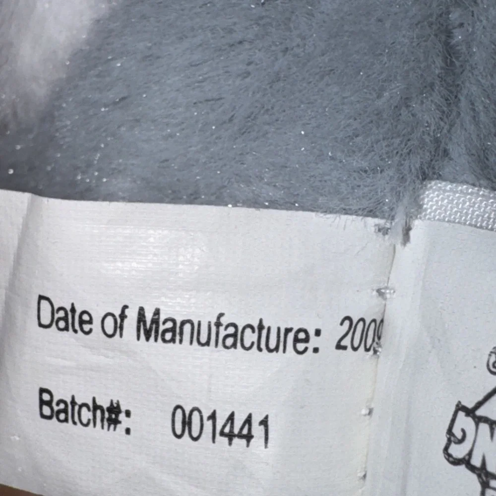 The Petting Zoo Dolphin Hand Puppet Plush Gray Big Eyes Stuffed Animal 2008